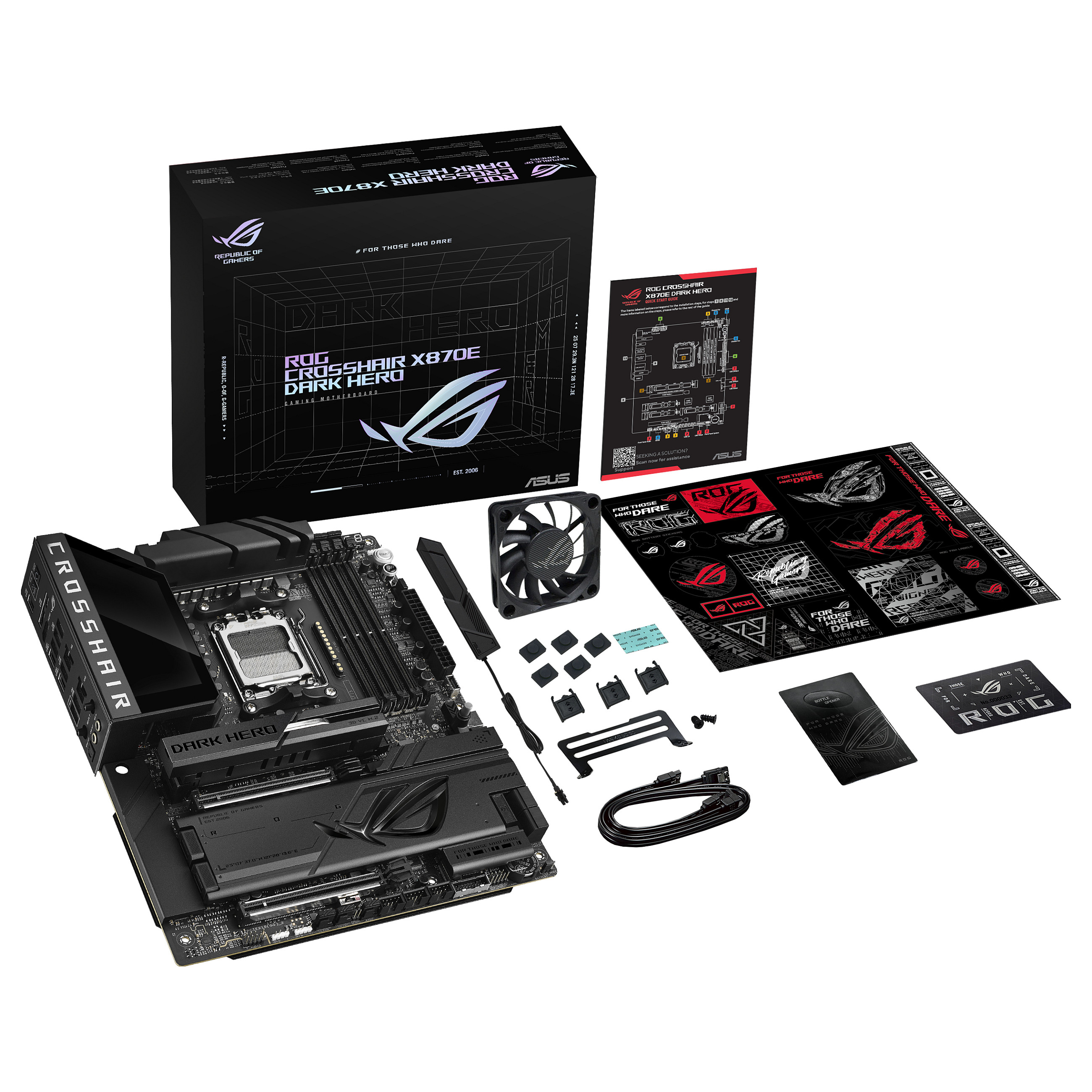 Pllakë Amë AMD AM5 ASUS ROG CROSSHAIR X870E DARK HERO Wi‑Fi 7 / DDR5 / ATX - 11