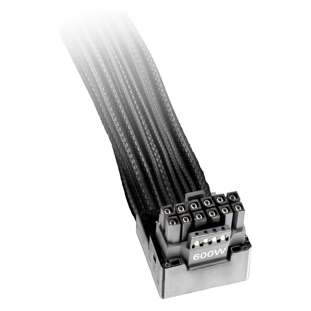 Kabllo be quiet! CHR-7710 / 12V-2x6 në 12VHPWR / 0.7m / 90° Reversed - Zezë