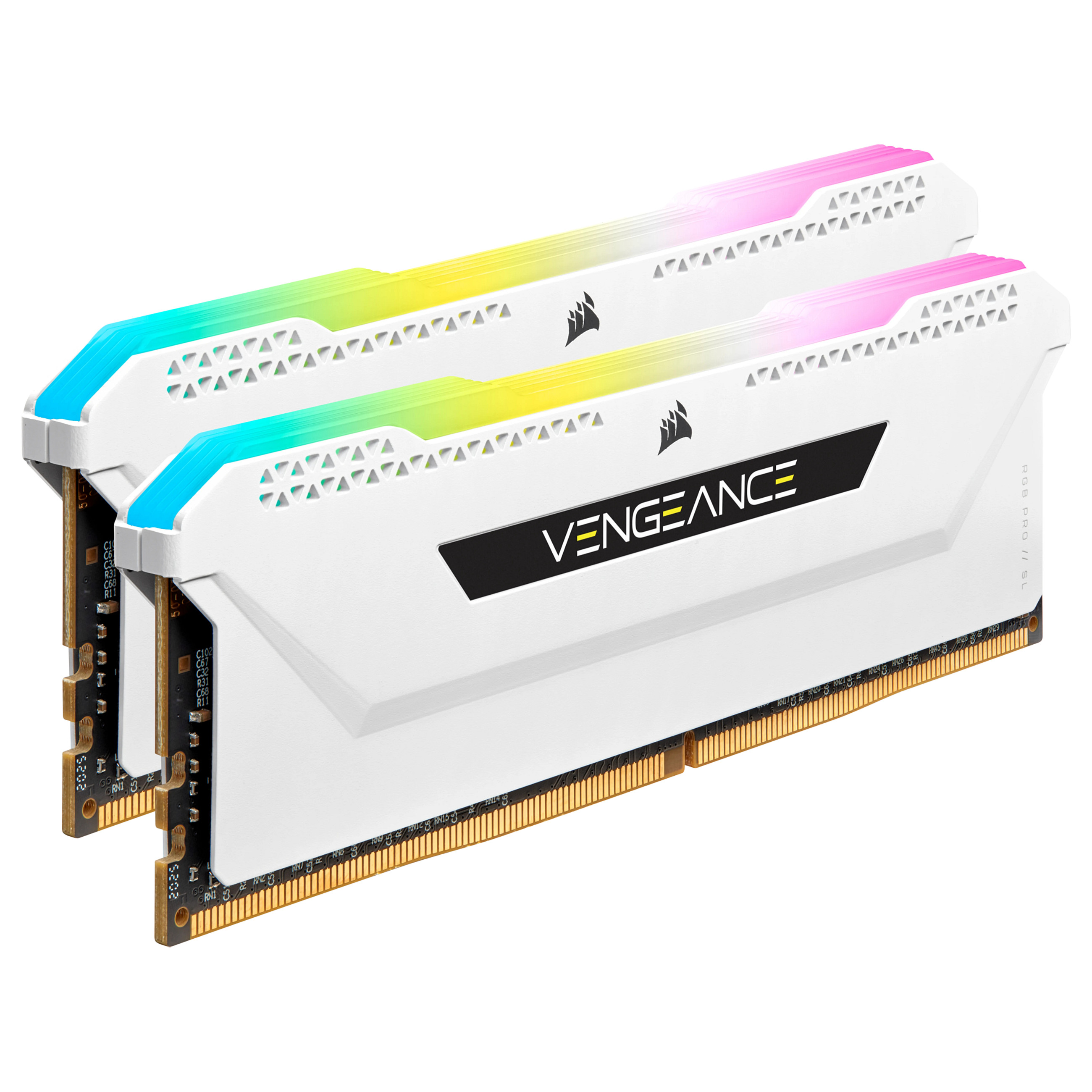 RAM Memorie DDR4 / 32GB / 3200MHz / CL16 / Corsair Vengeance RGB Pro SL White / DIMM - 6