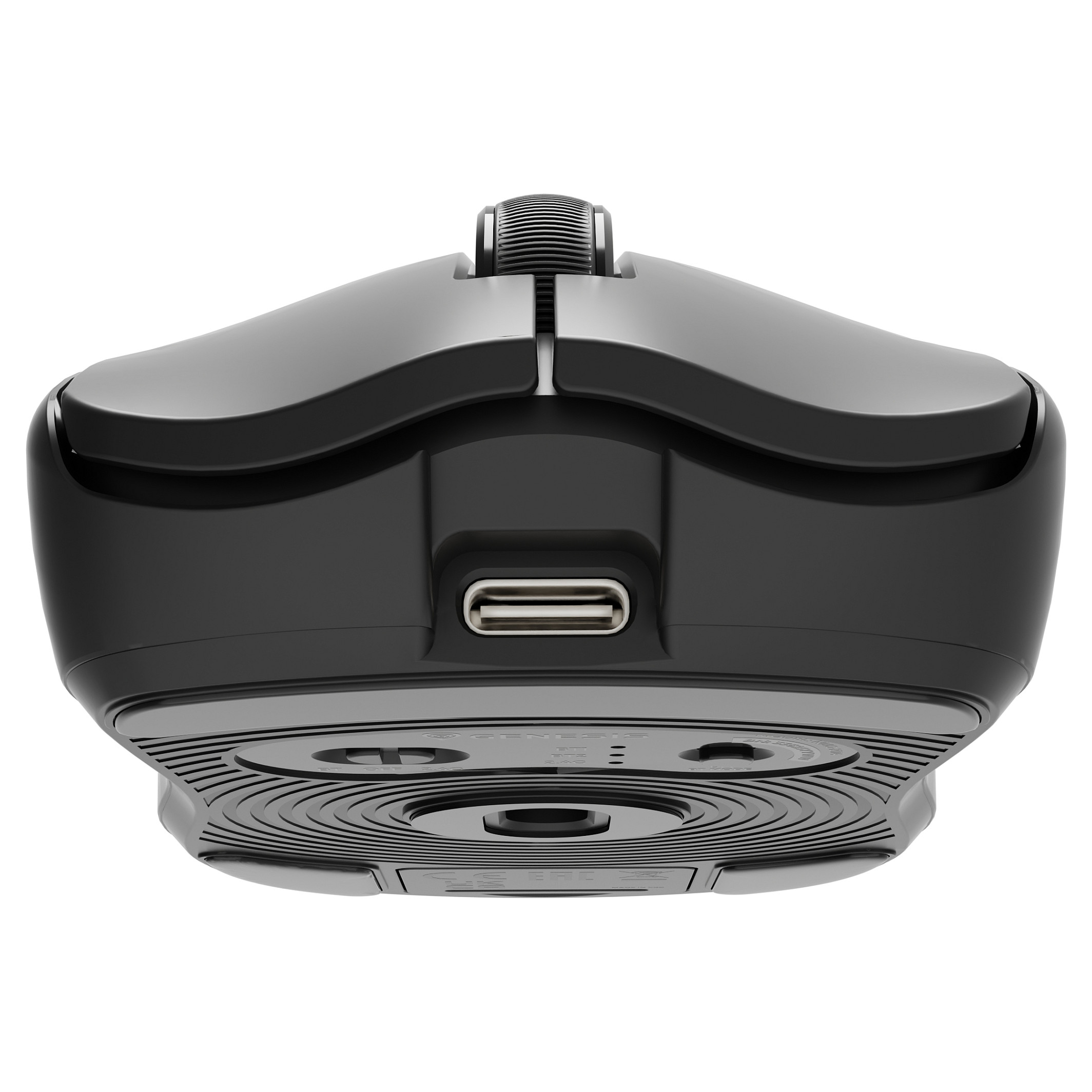 Maus Gaming Genesis Zircon 500 / Wireless / PixArt PMW3325 / 10.000 DPI / 6 Butona / 2.4 GHz / Bluetooth 5.0 / USB-C - Zezë - 6
