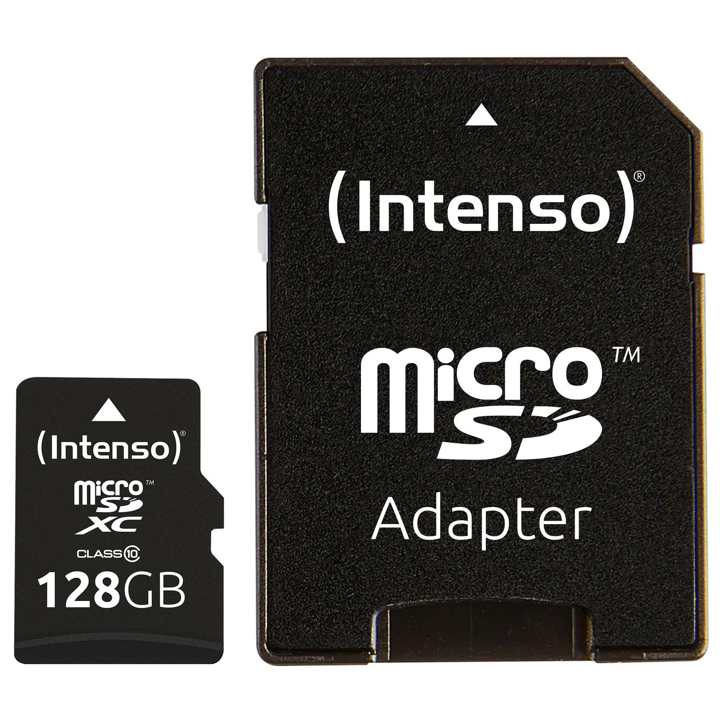 Kartë Memorie MicroSDXC Intenso 3413491, 128GB, Class 10, 25MB/s Read - Zezë - 2
