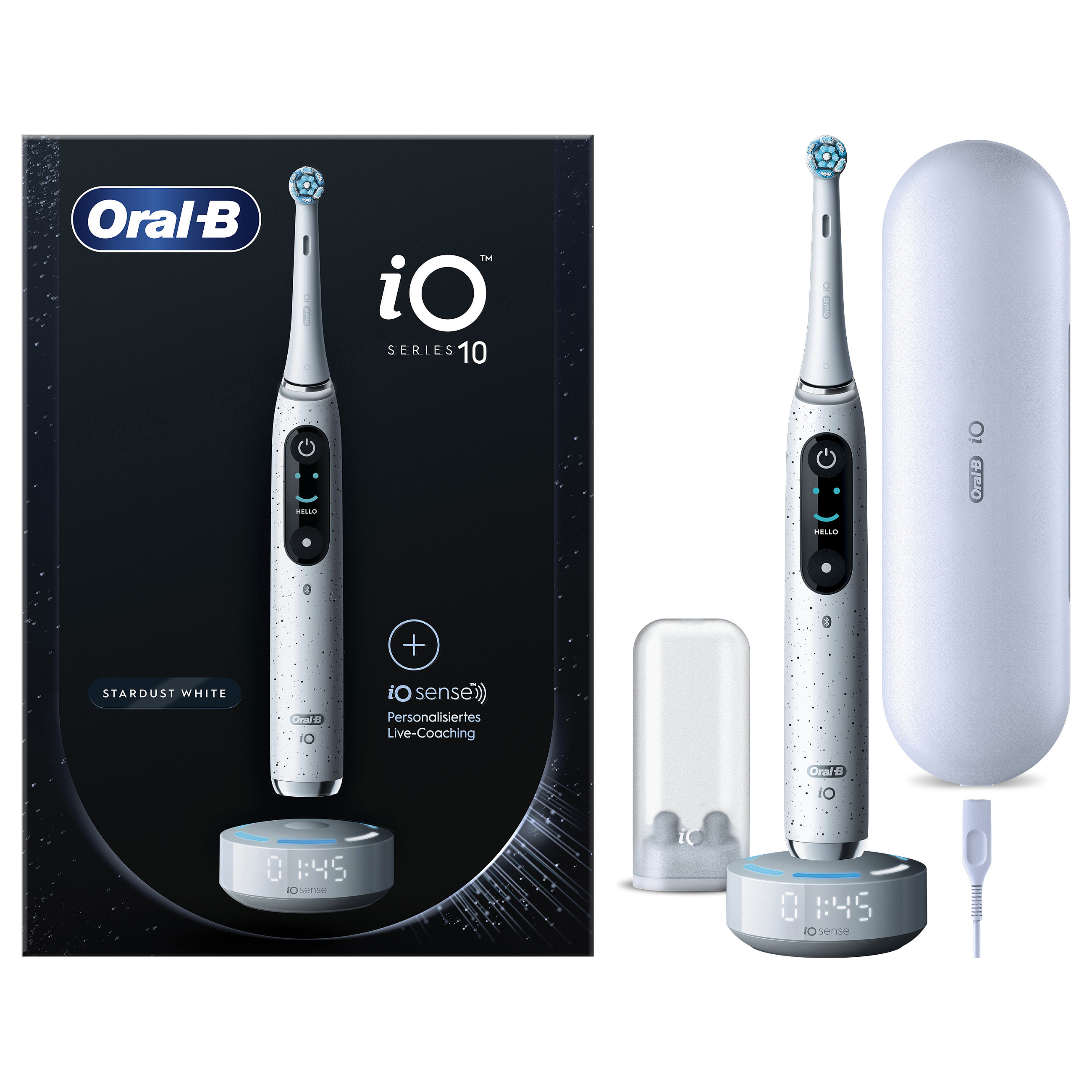 Furçë dhëmbësh elektrike Oral-B iO Series 10 / 7 Modalitete / iO Sense / Smart Pressure Sensor / OLED Display / Bluetooth – Bardhë - 2