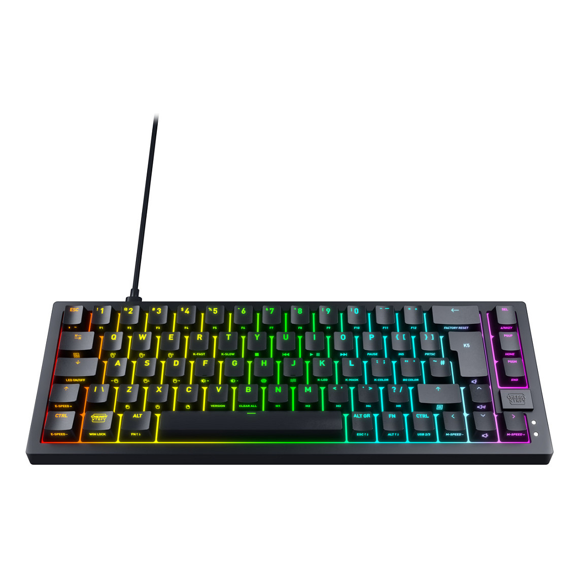 Tastierë Cherry Keyboard Xtrfy K5V2 RGB MX2A RED Wired / German Layout - Zezë - 4