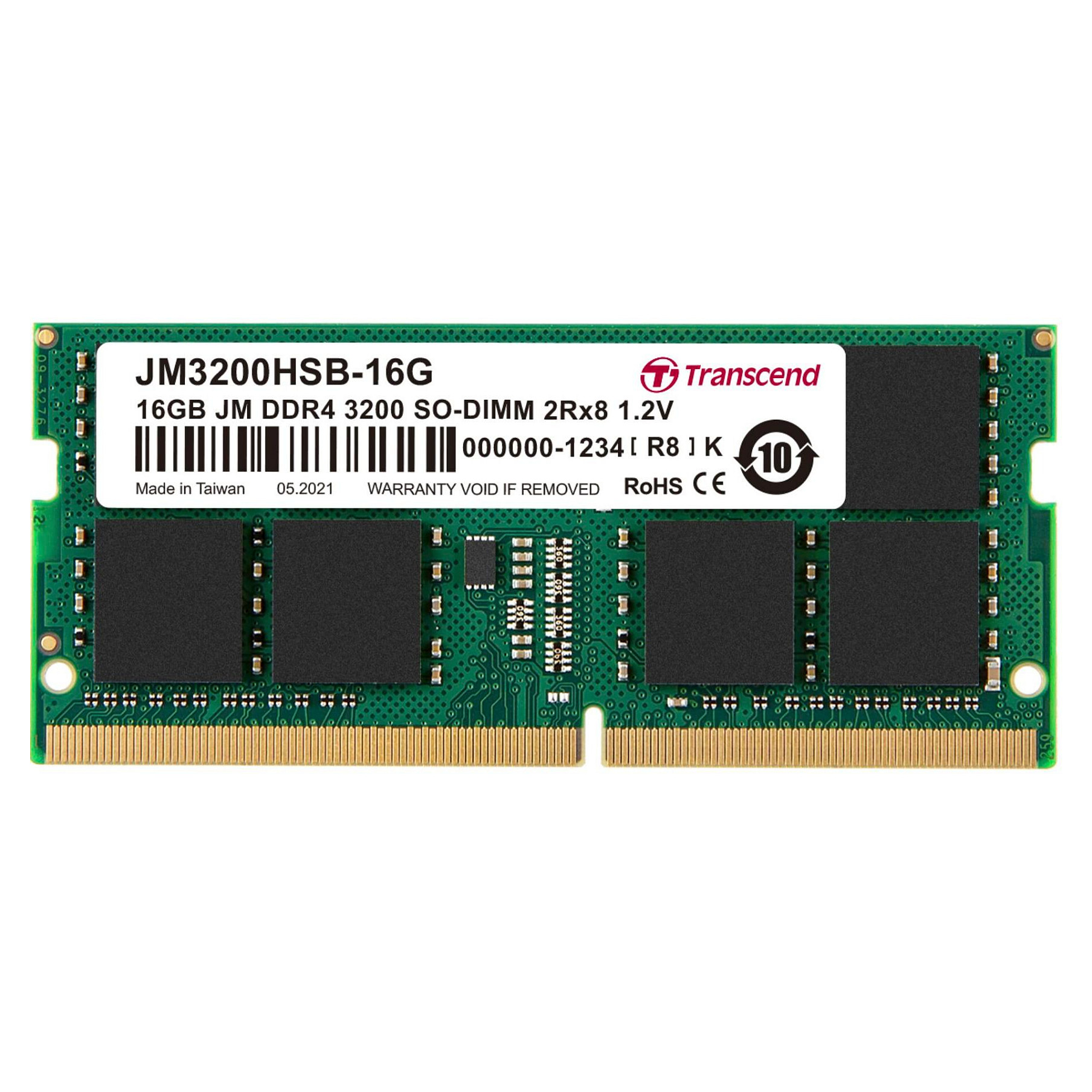 RAM Memorie DDR4 Transcend JetRAM 16GB /3200MHz CL22 UDIMM / JM3200HSB / 16G - 1