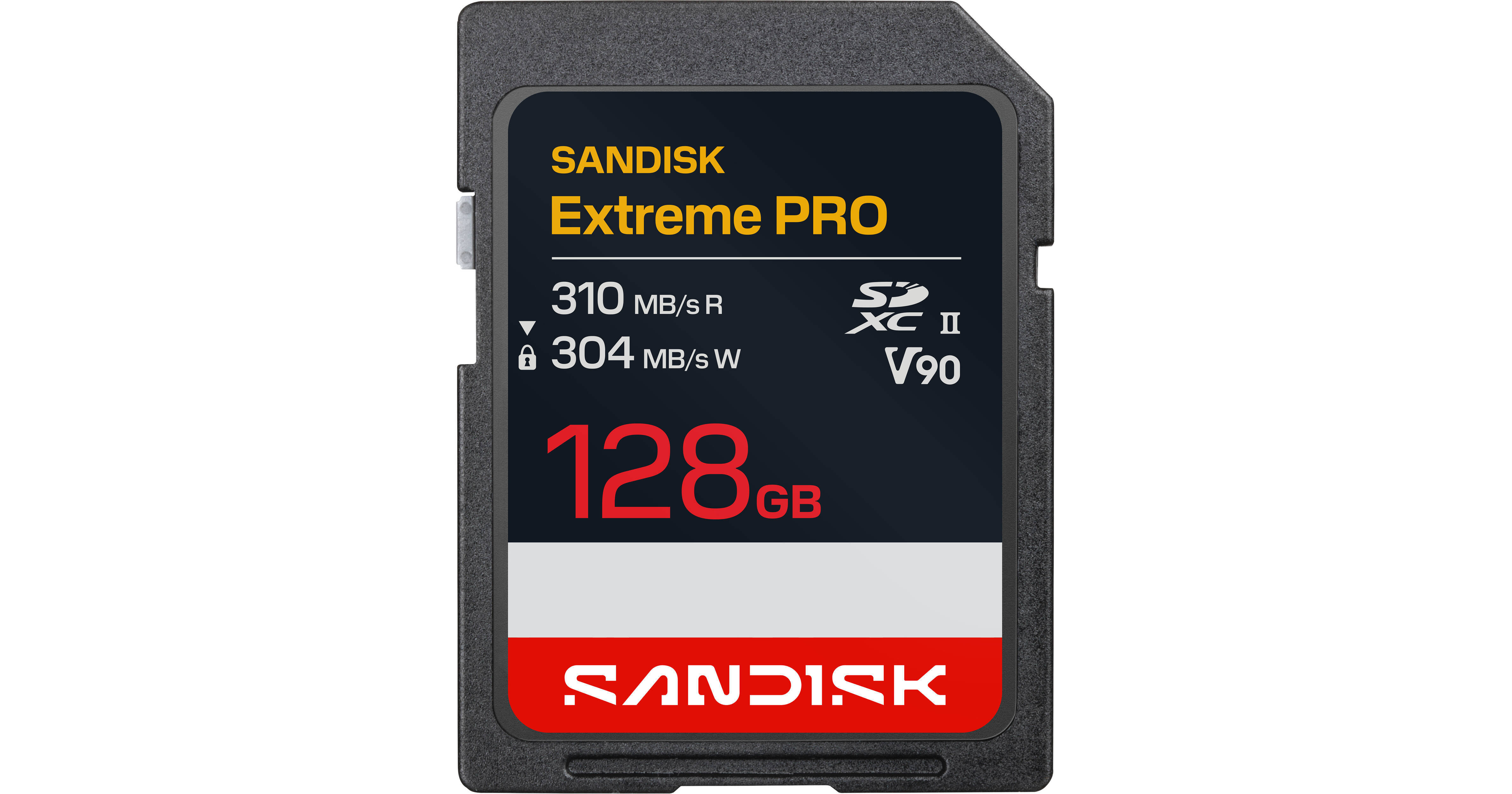 Kartë Memorie SD SanDisk Extreme PRO / 128GB / SDXC / UHS-II / U3 / V90 / 300MB/s – Zezë