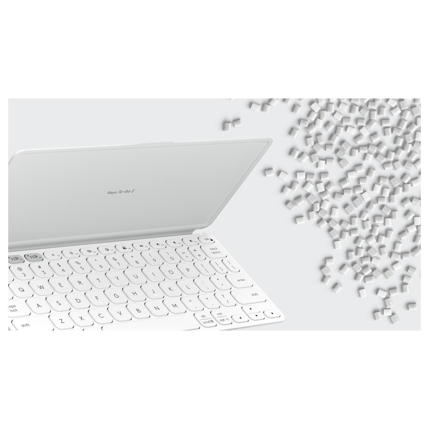 Tastierë pa kabllo Logitech Keys-To-Go 2 / Bluetooth 5.0 / Mini / QWERTZ / German - Gri e çelët - 9