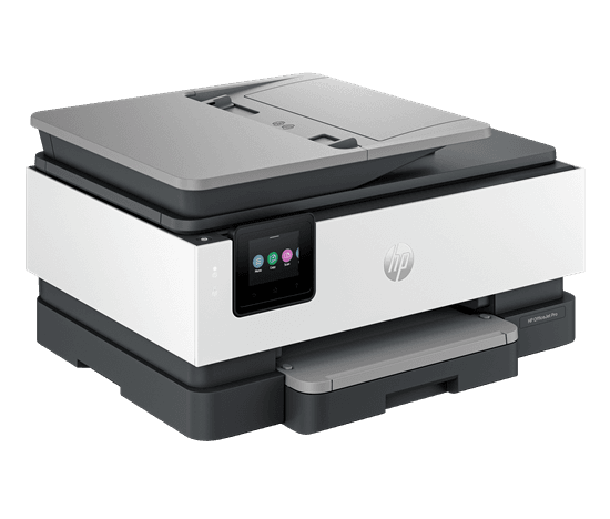 Printer Multifunksional HP OfficeJet Pro 8123 / Inkjet me Ngjyra A4 / 29 ppm / 3 në 1 / Wi-Fi + USB - Bardhë/Hiri - 2