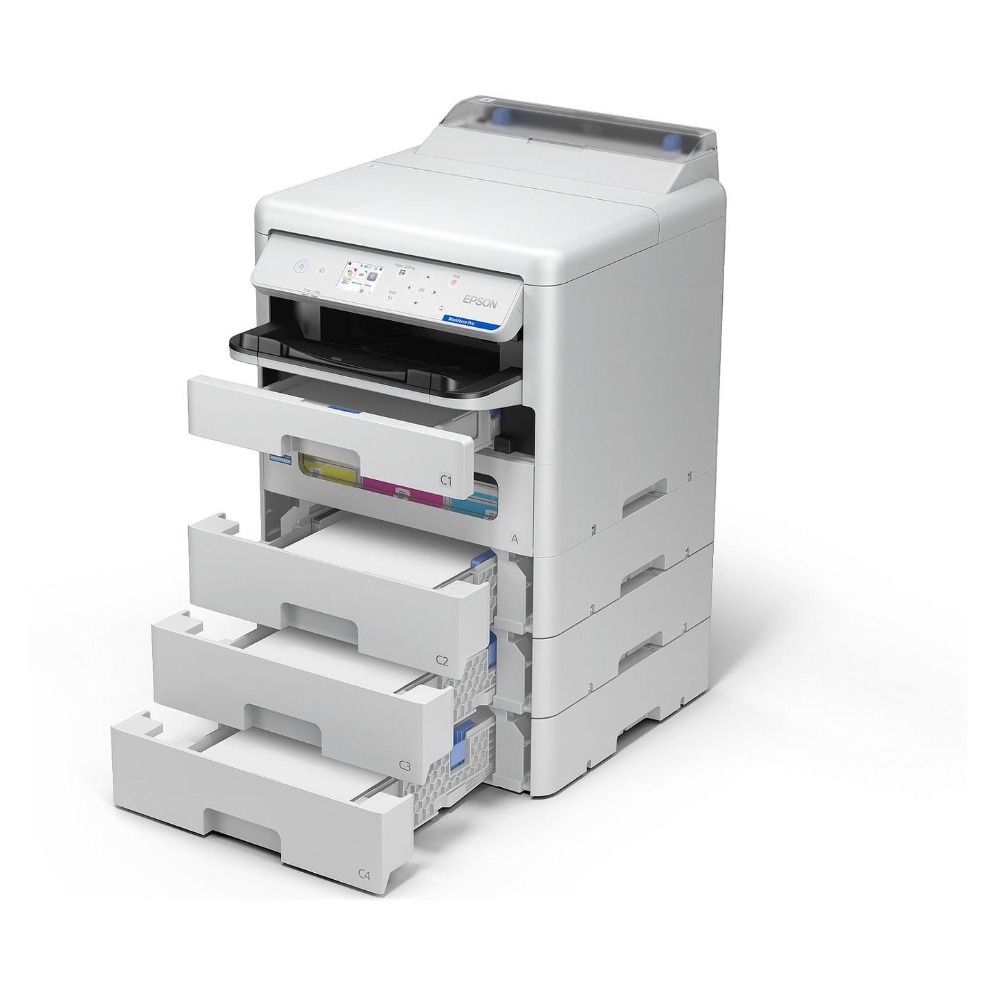 Printer Inkjet Epson WorkForce Pro EP-C800RDW, A4, 4 ngjyra, Wi-Fi, Duplex - Bardhë - 10