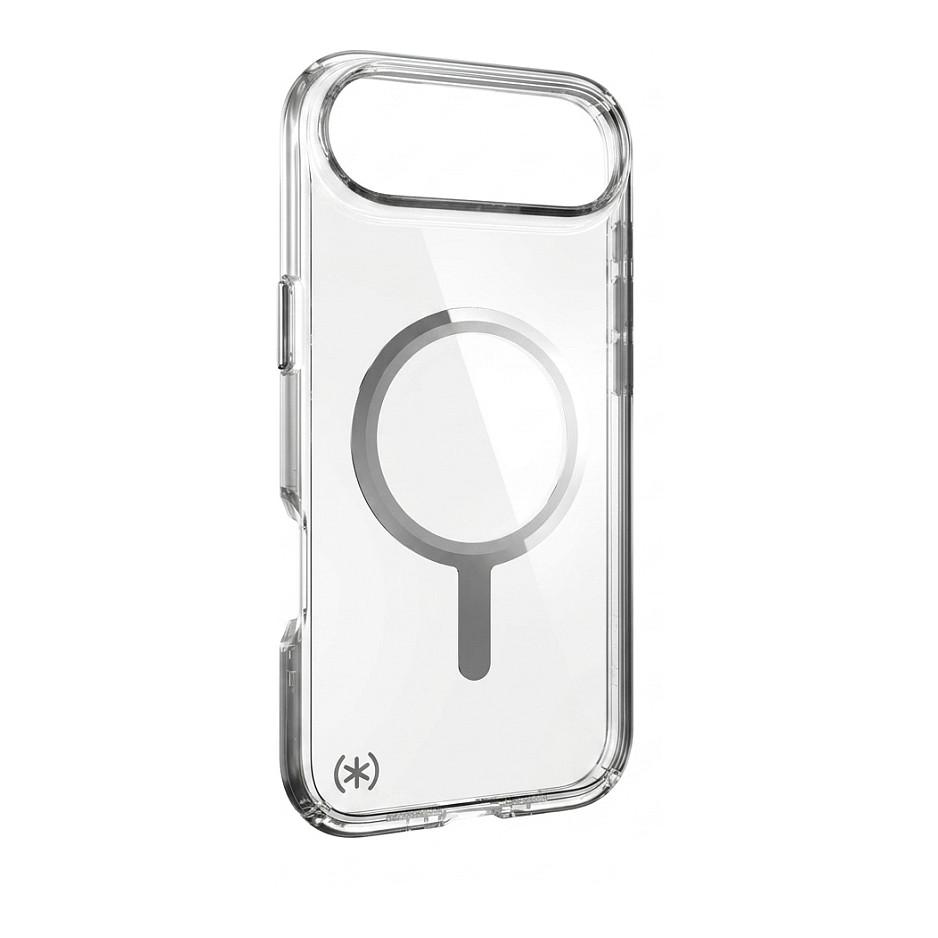 Case për Telefon Speck Presidio Perfect Clear MagSafe, iPhone Air, MagSafe, Mbrojtje deri 4m - Transparent/Argjendtë