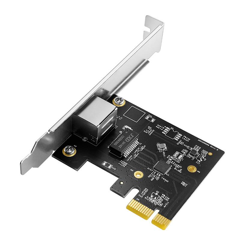Karta të Rrjetit Cudy PE25 / PCI Express / 1x 2.5 Gigabit LAN RJ45 / 10/100/1000/2500Mbps / Realtek RTL8125 / Low Profile + Full Height