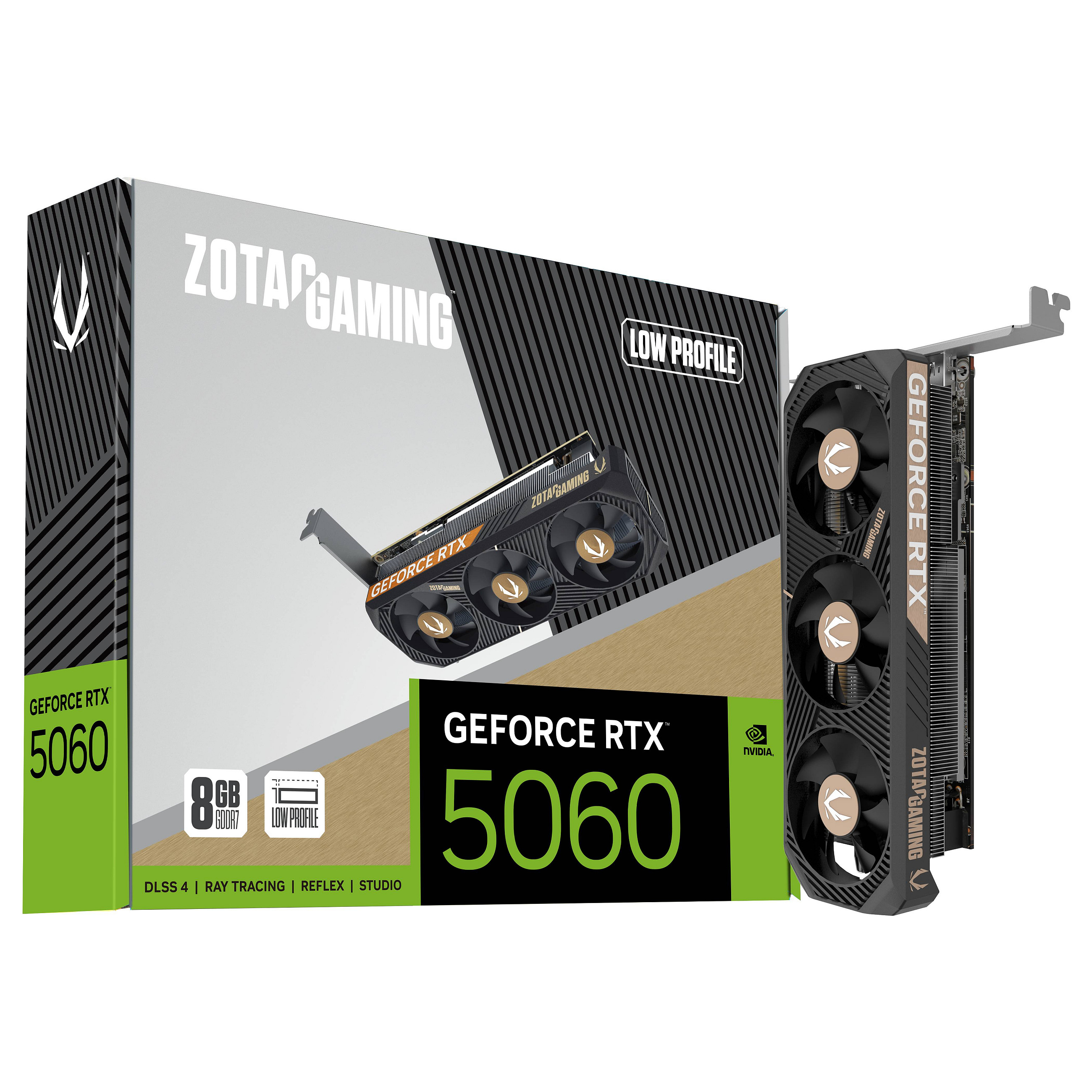 Kartelë grafike NVIDIA RTX 5060 8GB GDDR7 Zotac Low Profile - 8