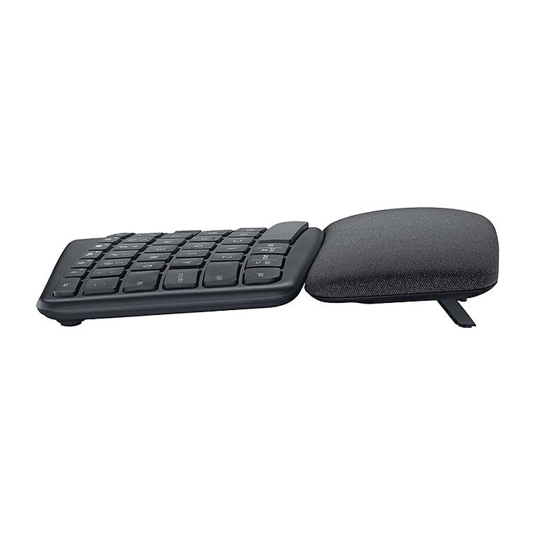 Tastierë Pa kabllo Logitech ERGO K860 / 2.4 GHz + Bluetooth 5.0 / Full-Size / QWERTY / Pan Nordic - Grafit - 2