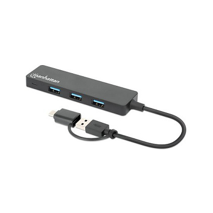 HUB Manhattan / 4‑Port / USB 3.0 / USB‑C + USB‑A – Zezë - 1