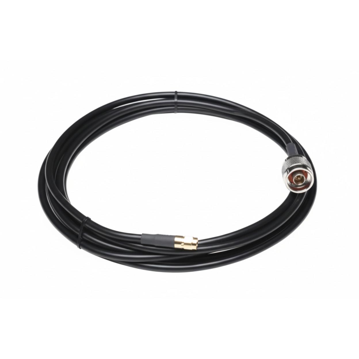 Kabllo për Rrjet Poynting CAB-49, HDF-195 Low Loss, 10m, N-Type Male në SMA Male - Zezë