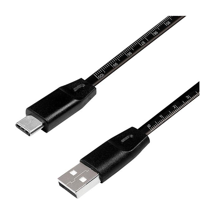 Kabllo USB LogiLink CU0157 / USB-A në USB-C / USB 2.0 / 1m - Zezë