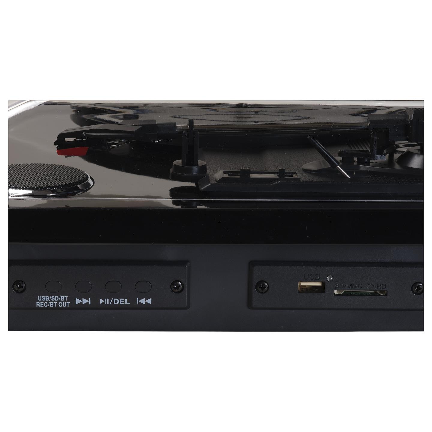 Gramafon Denver VPL-230B, Gjysmë Automatik, USB, 2W - Zezë - 6