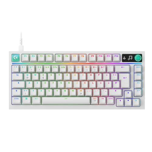 Tastierë Gaming Logitech G316 X 75, Wired USB, 75%, QWERTZ German, 8 kHz, RGB, Switches Tactile, Hot-Swappable – Bardhë