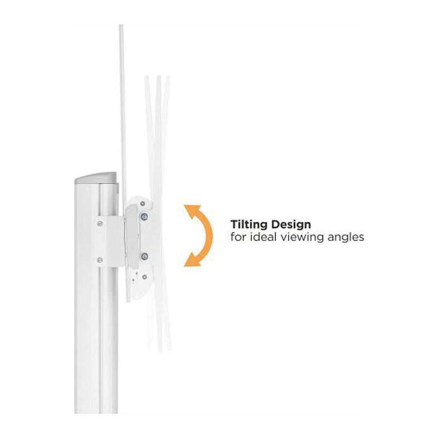 Mbajtëse me Rrota për TV ROLINE 17.03.1263 / 70"-120" / 140kg / Rregullim Lartësie 1200-1650mm / Tilt +5° deri -10° - Zezë - 7