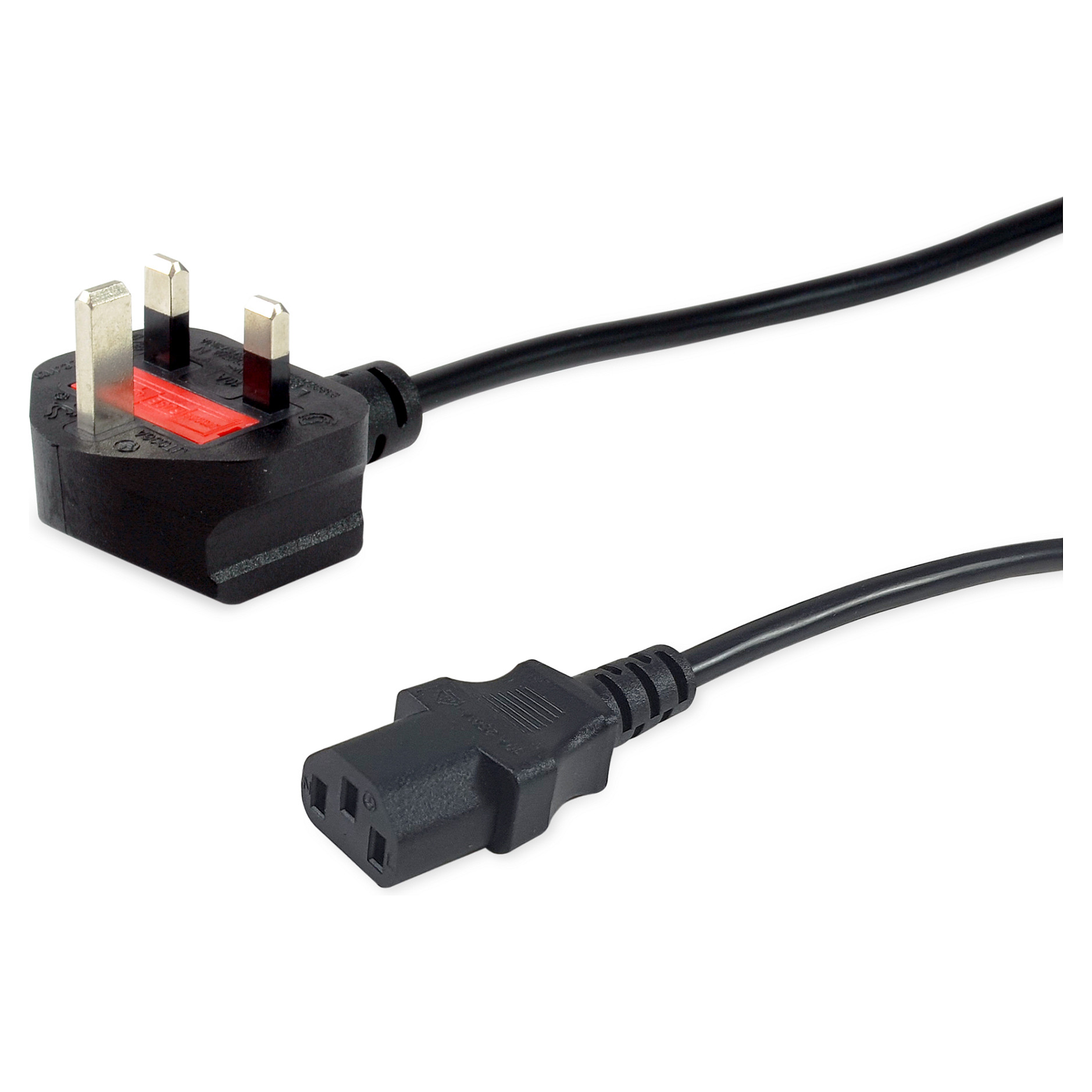 Kabllo për Furnizim me Energji  Equip IEC UK-BS1363 në C13 (St/Bu) / 7.50m - Zezë - 1
