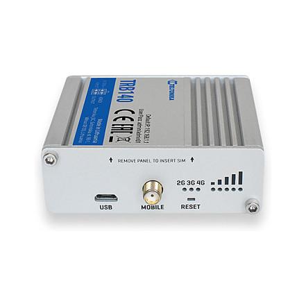 Gateway Industrial Teltonika TRB140, 4G LTE Cat 4, 1x Gigabit Ethernet, SIM, USB - Hiri - 3