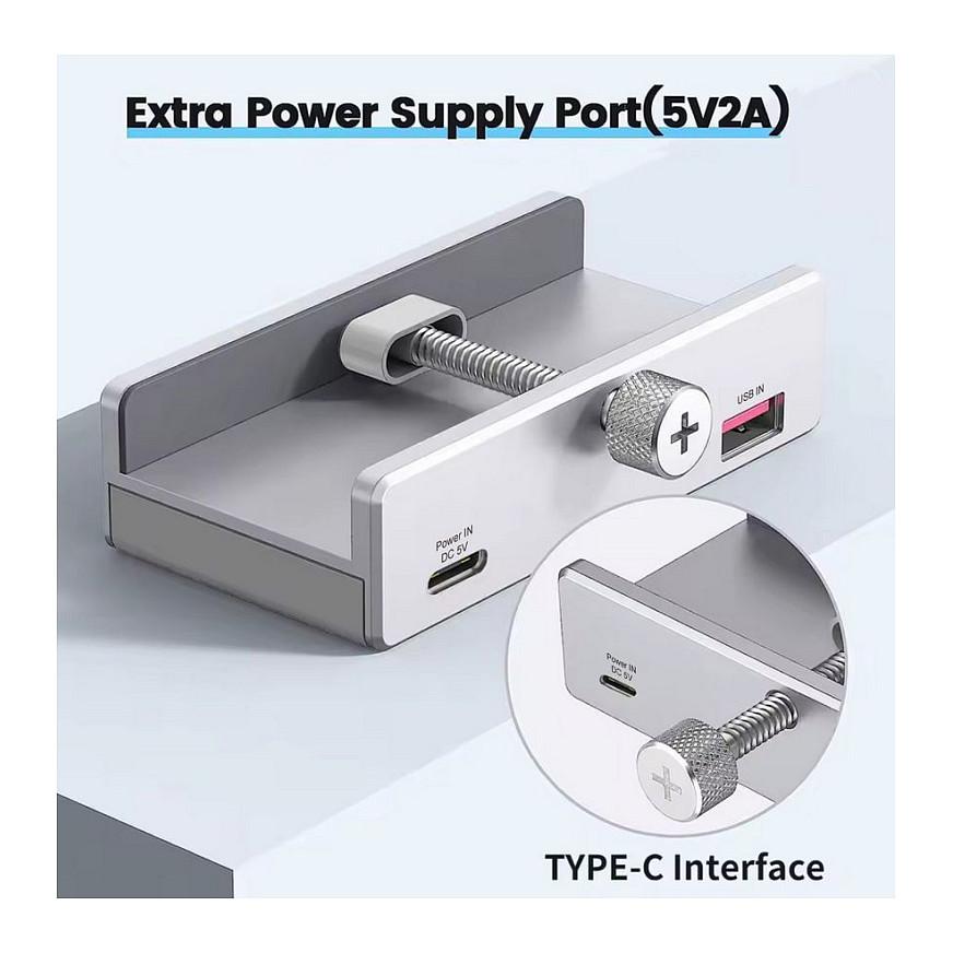 Hub Equip 128967, 2x USB-A, 2x USB-C, USB 3.2 Gen 1, 5Gbps - Gri - 6