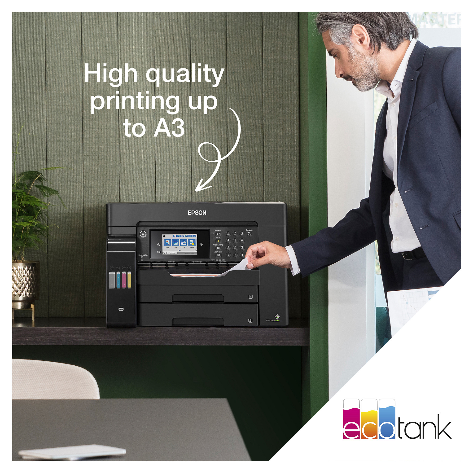 Printer Multifunksional Epson EcoTank ET-16605 A3 Color Inkjet - Zezë - 8