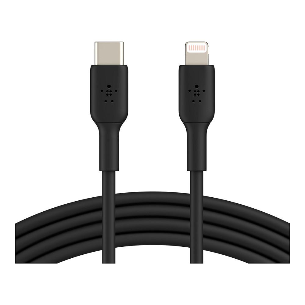 Kabllo USB Belkin BoostCharge CAA003BT1MBK / USB-C në Lightning / 18W / MFi / 1m – Zezë