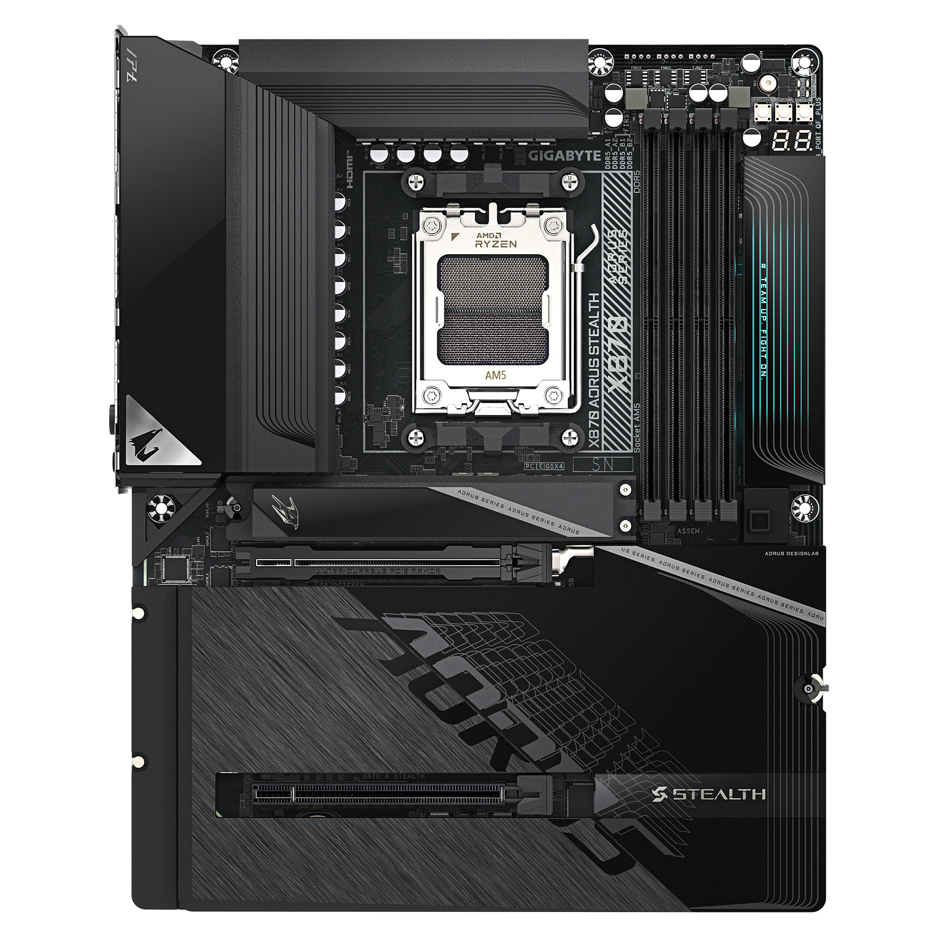 Pllakë Amë AMD Gigabyte X870 A STEALTH / AM5 / DDR5 / HDMI - 2