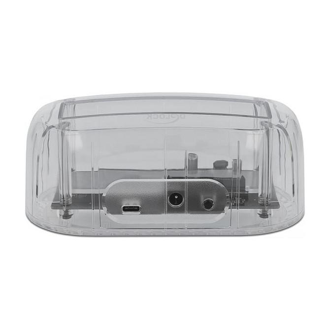 Docking station DeLOCK 64089, për 1x HDD/SSD SATA 2,5", 3,5", USB-C 10 Gbit/s - Transparente