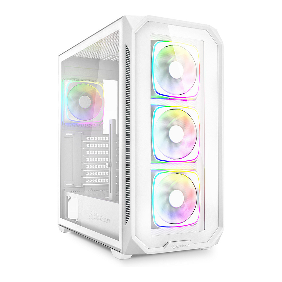 Kasë Sharkoon AK5G RGB ATX 1xGlass - Bardhë - 1