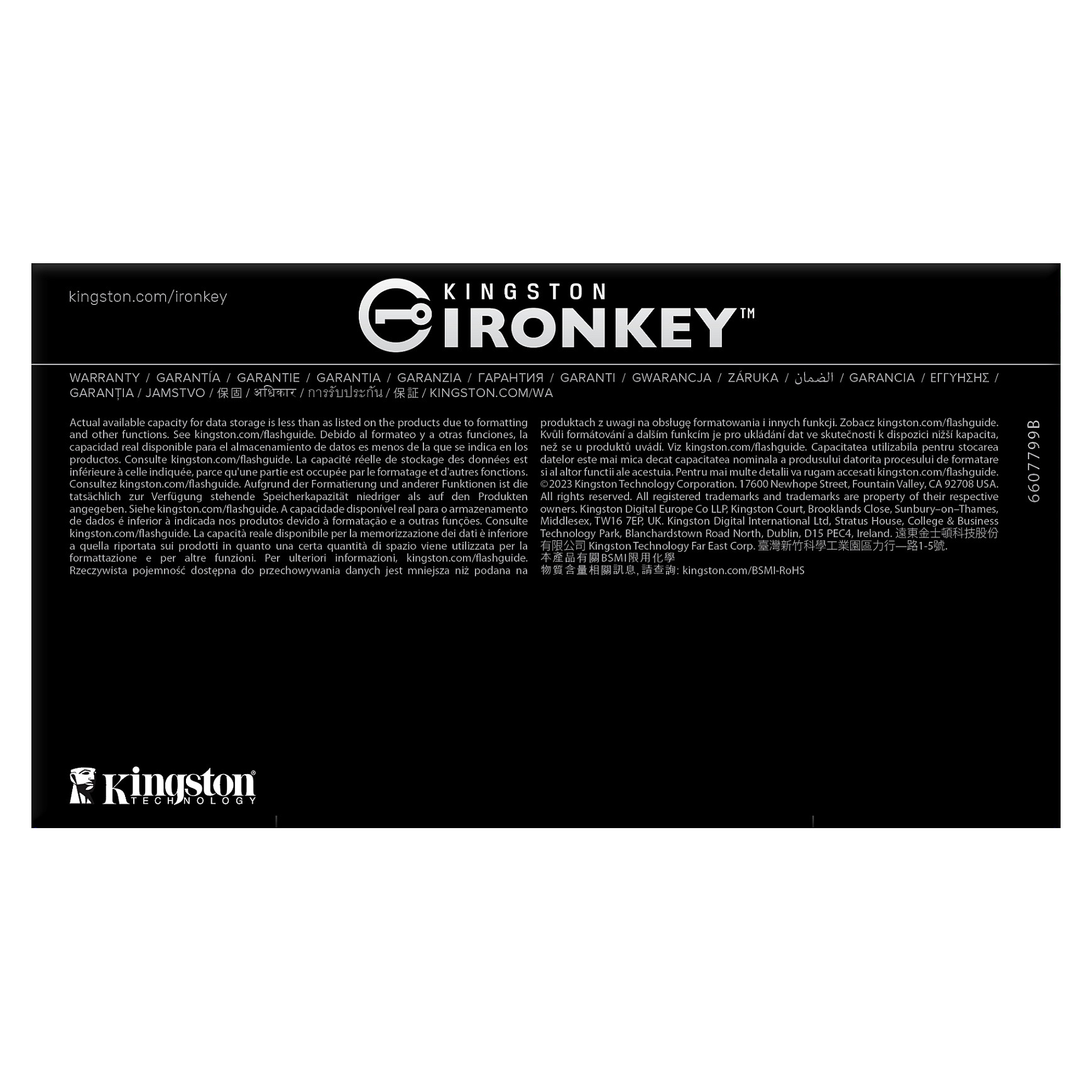 USB Flash Drive STICK 16GB Kingston IronKey D500S AES-256 FIPS 140-3 - 7