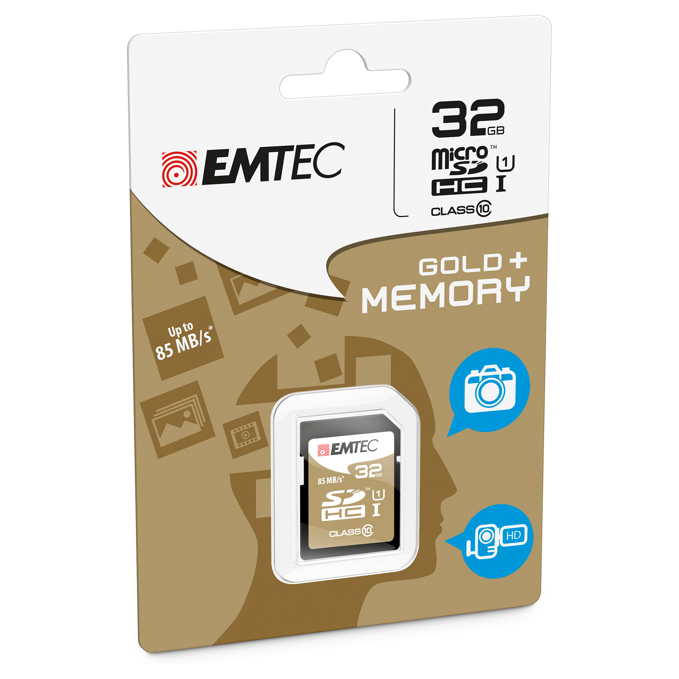 Kartë memorie SD Emtec SD 32GB UHS-I U1 EliteGold - 2