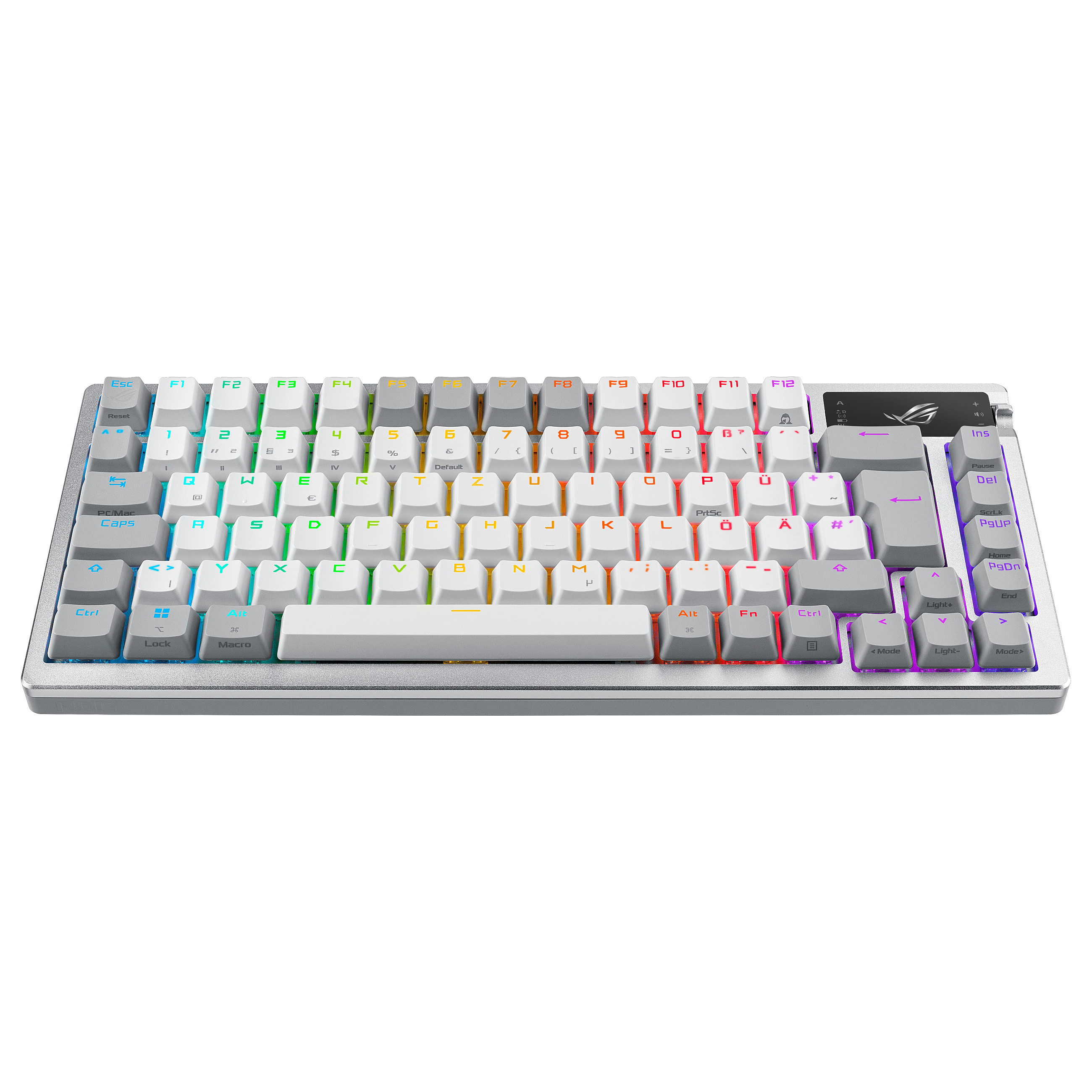 Tastierë Gaming Asus ROG Azoth Mechanical RGB LED / Wired & Wireless / QWERTZ  -Bardhë - 2
