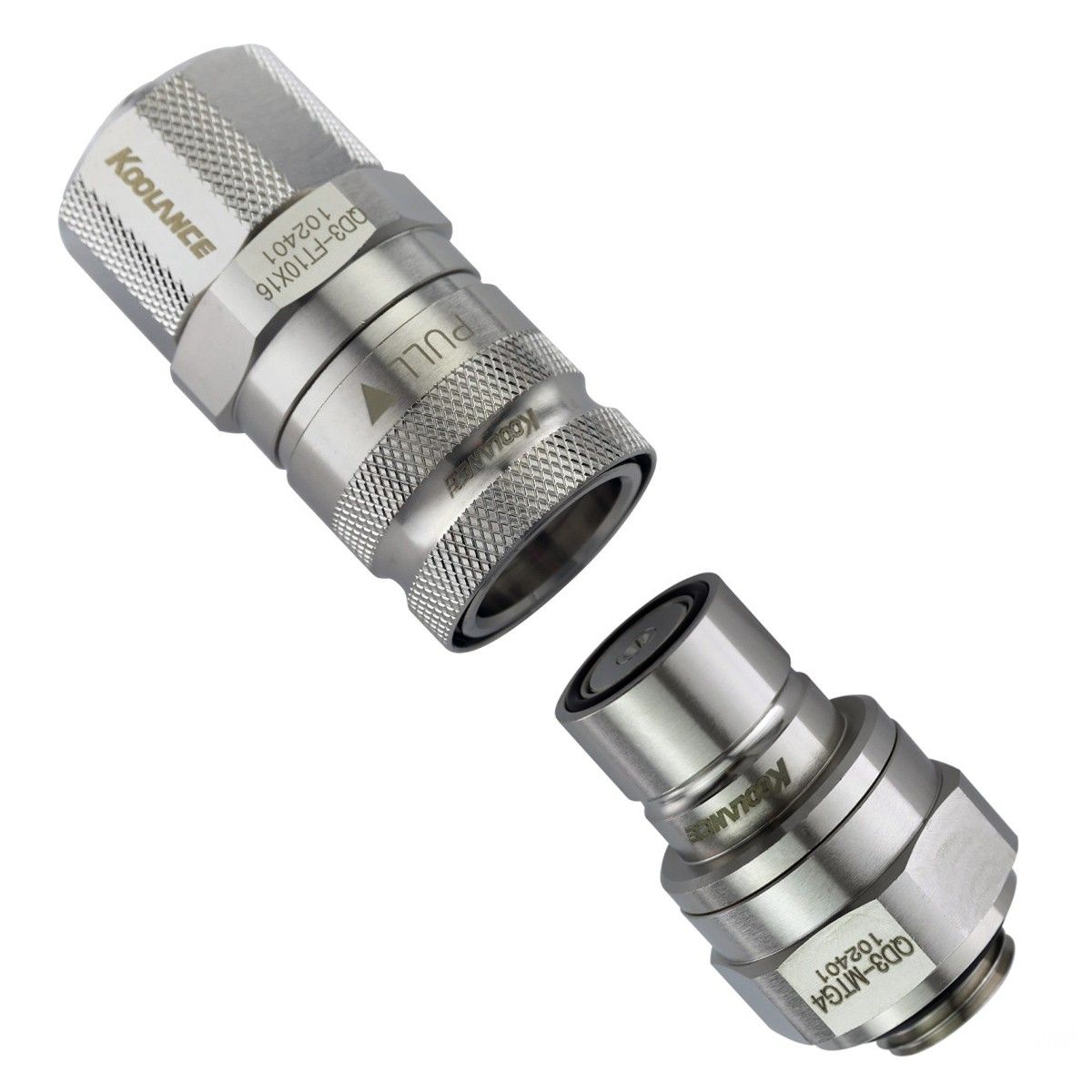 Aksesor për Ftohës Koolance QD3-MT10X16 / Quick-Disconnect / Mashkull / 16/10mm / No-Spill – Argjend
