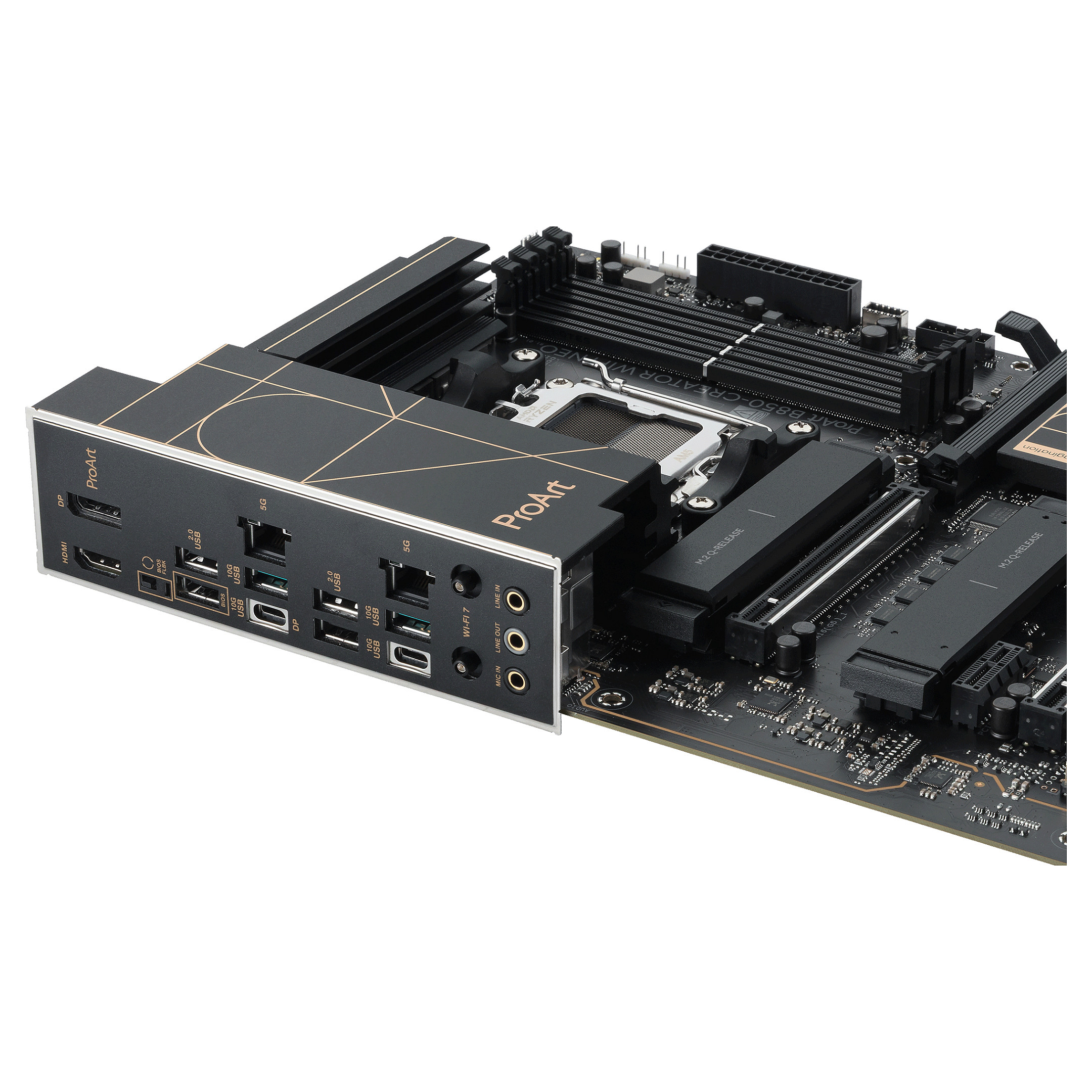 Pllakë Amë ASUS PROART B850-CREATOR WIFI NEO / AMD AM5 / B850 / DDR5 / ATX / Wi-Fi 7 / 5GbE LAN - 11