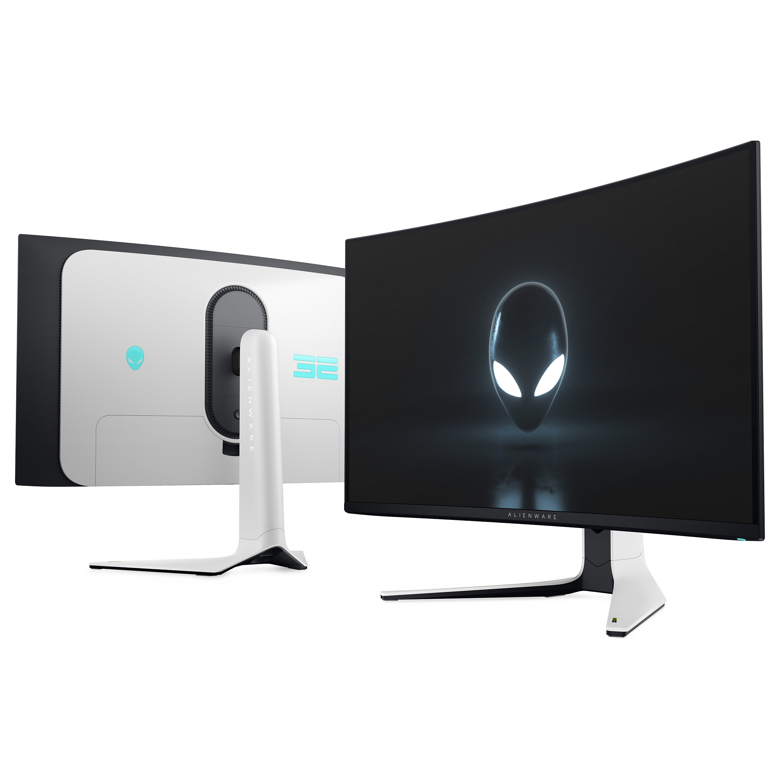 Monitor Gaming DELL Alienware AW3225QF / 32" / 4K Ultra HD QD-OLED / 240 Hz / 0,03 ms / USB+HDMI+DP / Curved / Zezë bardhë - 13