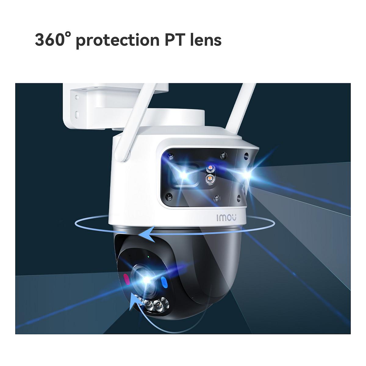 Kamerë Sigurie IP CCTV Imou Cruiser Triple, 11MP, 3.6mm + 6mm, Wi-Fi 6, PT, Night Vision 30m - Bardhë - 11