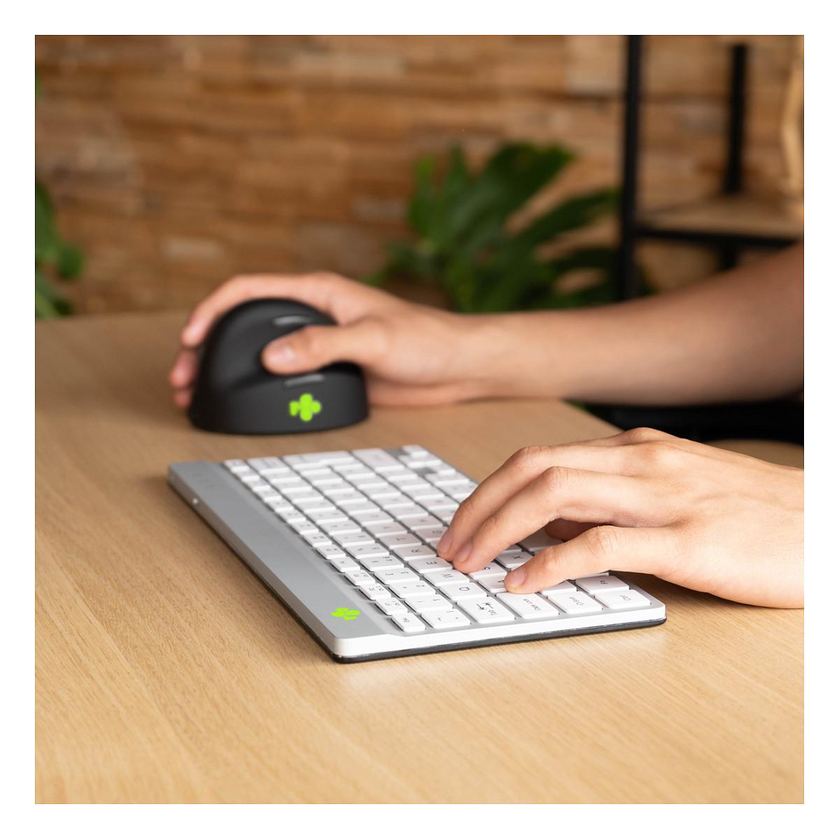 Tastierë pa kabllo R-Go Tools R-Go Compact Break / AZERTY / Scissor / Bluetooth / Mini - Bardhë - 10