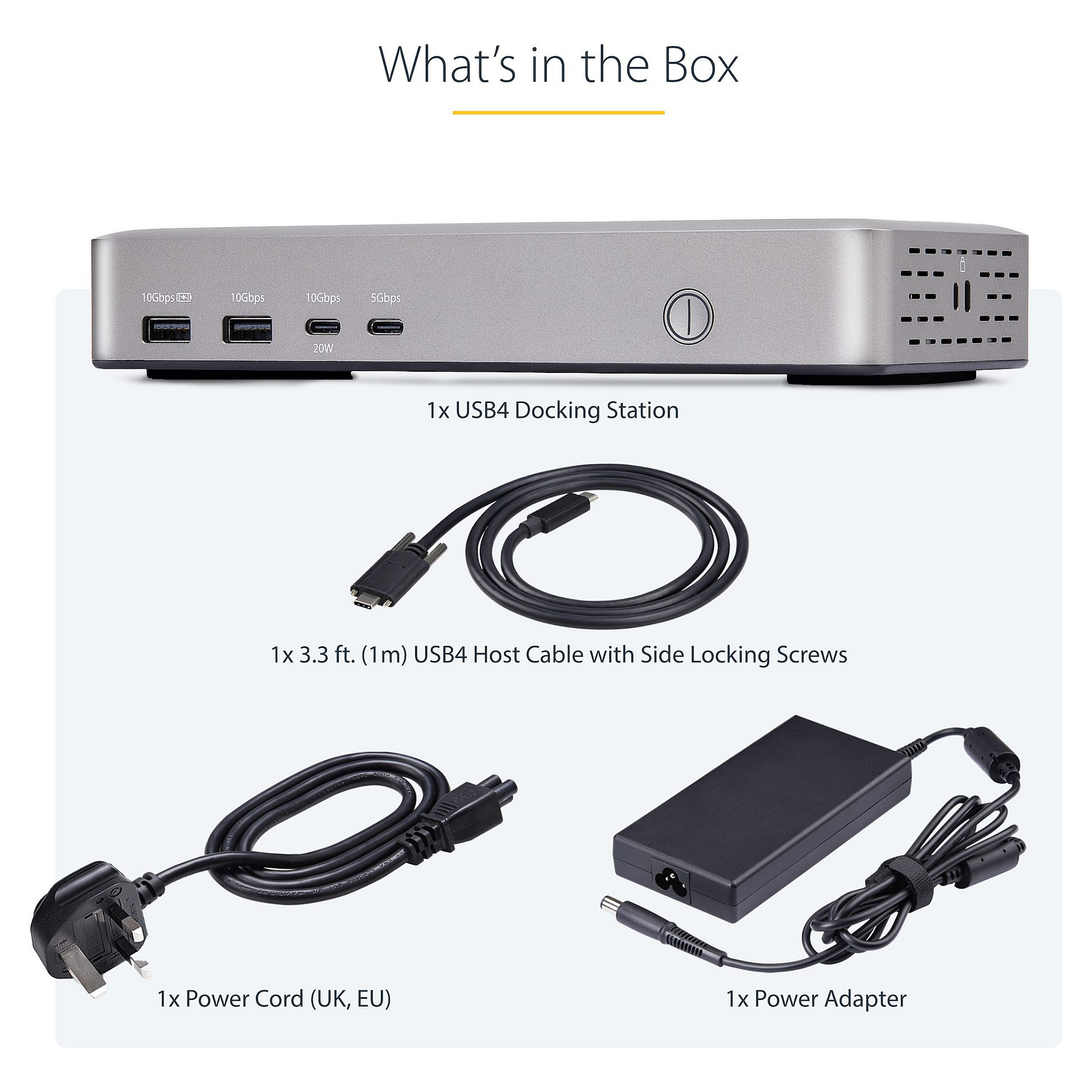 Docking Station USB4 StarTech Dual 4K Dock / 100W PD / 3xUSB-A / 2xUSB-C / 2xHDMI – Argjend - 9