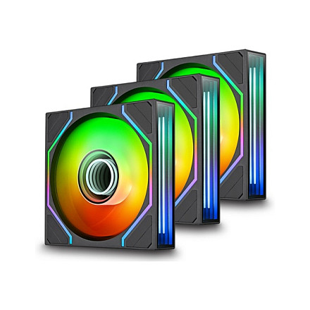 Ftohës për Kasë Thermaltake SWAFAN 120 EX INFINITY / 120mm / 500-2000 RPM / ARGB / PWM / 3-Pack – Zezë