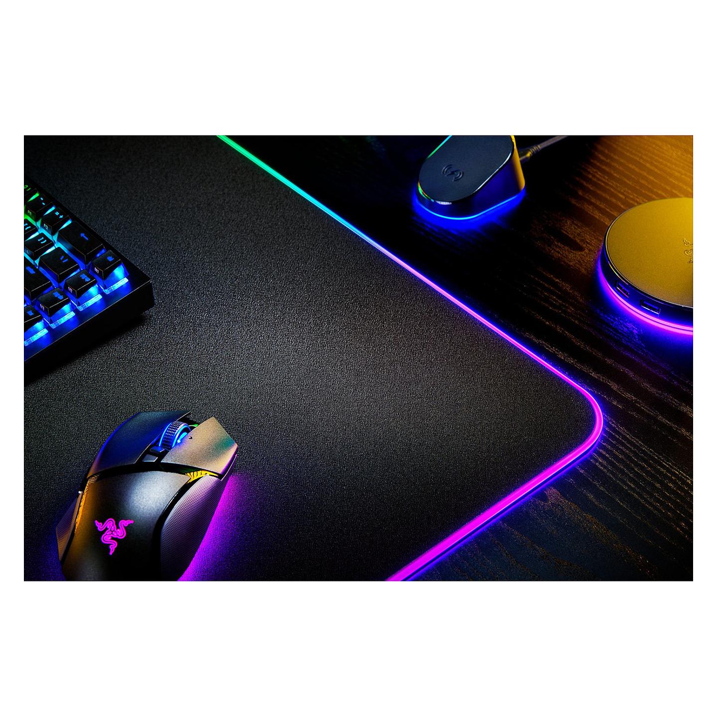 Mauspad Gaming Razer Strider Chroma, Hybrid, 900 x 370 x 4mm, Chroma RGB, 19 Zona, USB - Zezë - 8