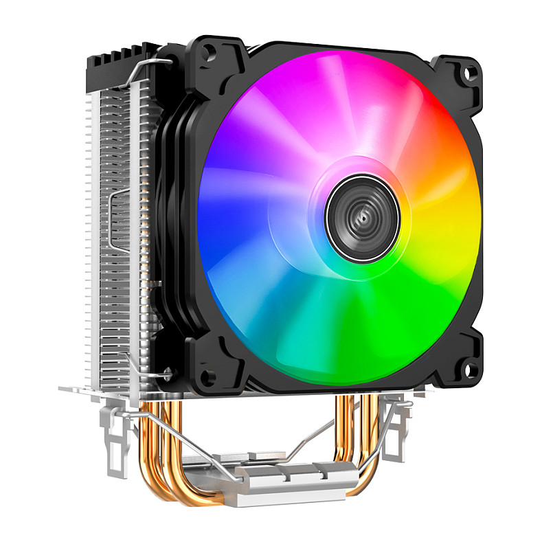 Ftohës për Procesor Jonsbo CR-1200 / 95W TDP / 2×6mm Heatpipe / 92mm Fan / ARGB / LGA115x/1200/1700 / AM4/AM5 – Zezë - 1