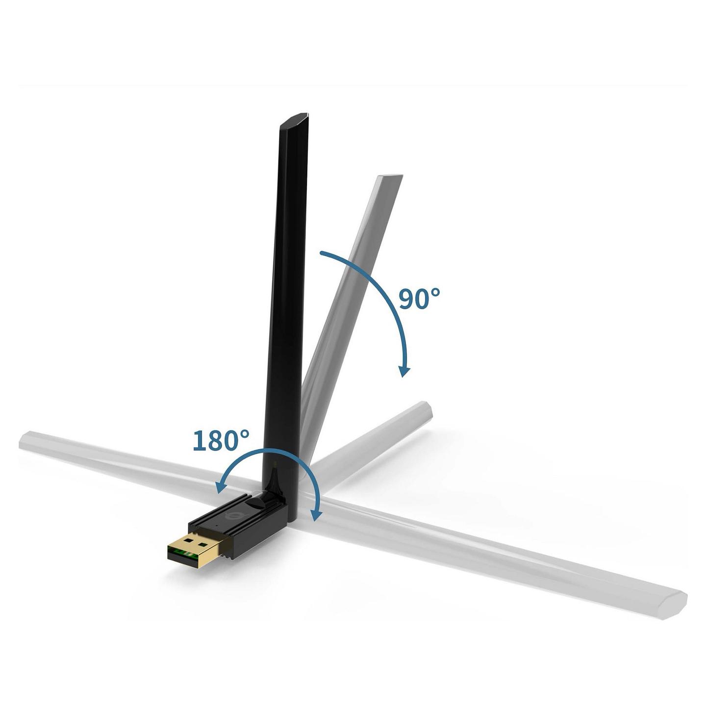 Bluetooth Conceptronic ABBY17B / Bluetooth 5.3 / Antenë e Jashtme 4 dBi / 100 m – Zezë - 2