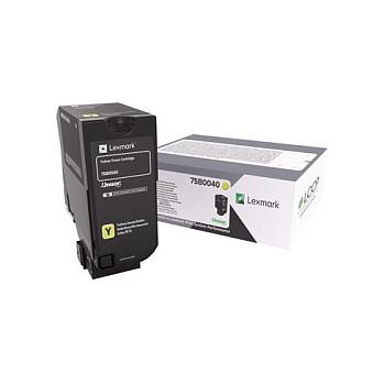 Toner Lexmark 75B0040, 10 000 faqe, për CS727de, CS728de, CX727de - Verdhë