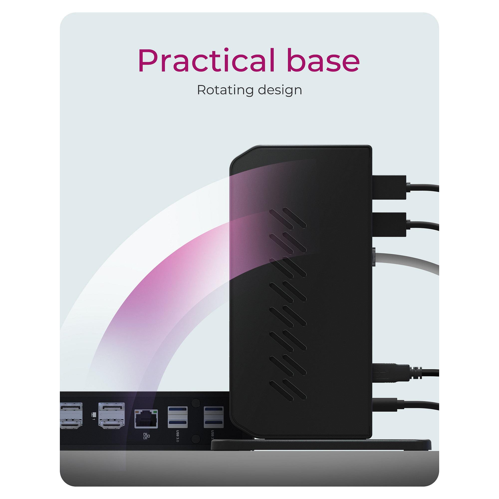 Docking Station ICY BOX IB-DK2252AC / USB-C & USB 3.0 / 2x HDMI + 2x DP / 6x USB / LAN / Audio / PD - Zezë - 6