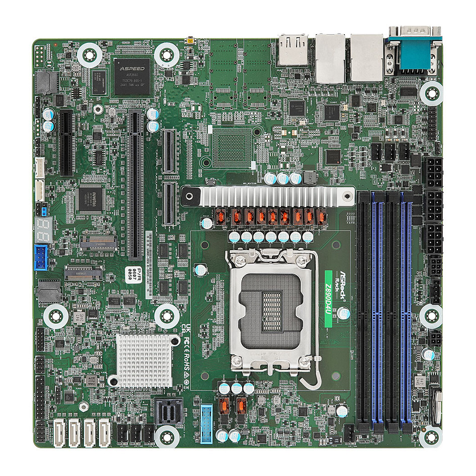 Pllakë Amë ASRock Z890D4U / Intel LGA1851 / Z890 / DDR5 / Micro-ATX / 1GbE LAN