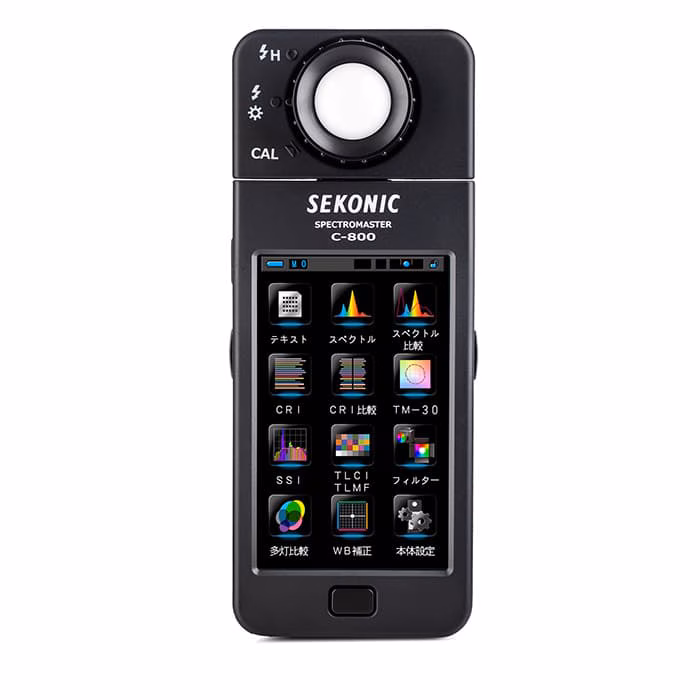 Spektrometër Sekonic C-800 SpectroMaster / CMOS / 4.3" Touchscreen / 99 Memories / 270° - Zezë