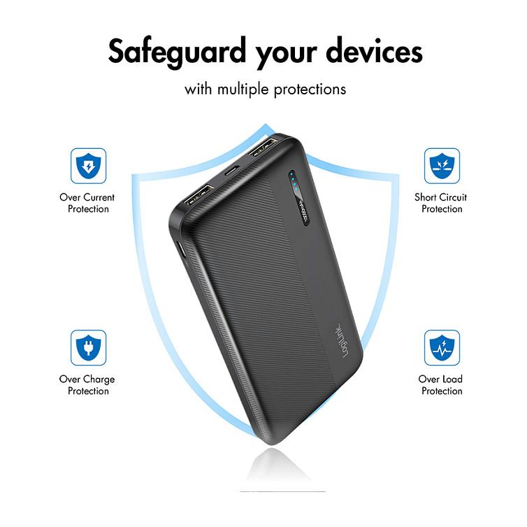 PowerBank LogiLink PA0338RF / 10000mAh / 2x USB-A / USB-C / 12W / Fast Charging - Zezë - 6