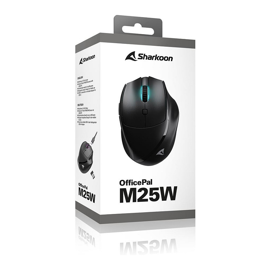 Maus Gaming Sharkoon OfficePal M25W – Zezë - 8