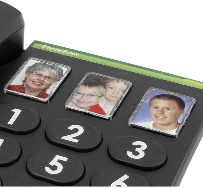 Telefon i thjeshtë Doro PhoneEasy 331ph / 3 Butona me Foto – Zezë - 3